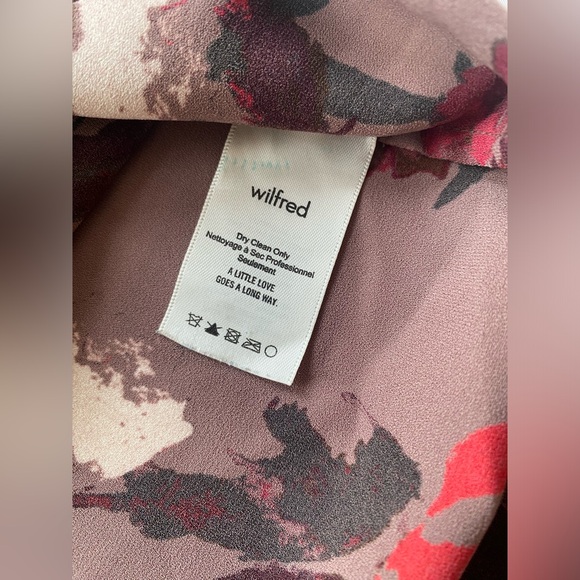 Aritzia Wilfred Sevres Sleeveless Blouse in Mocha Flame Scarlet Floral S - Picture 7 of 8